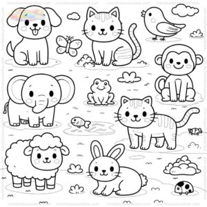 Tranh tô màu động vật